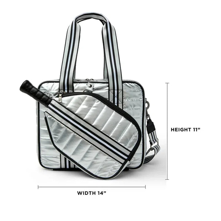 Think Royln Sporty Spice Pickleball Bag - Pearl Silver