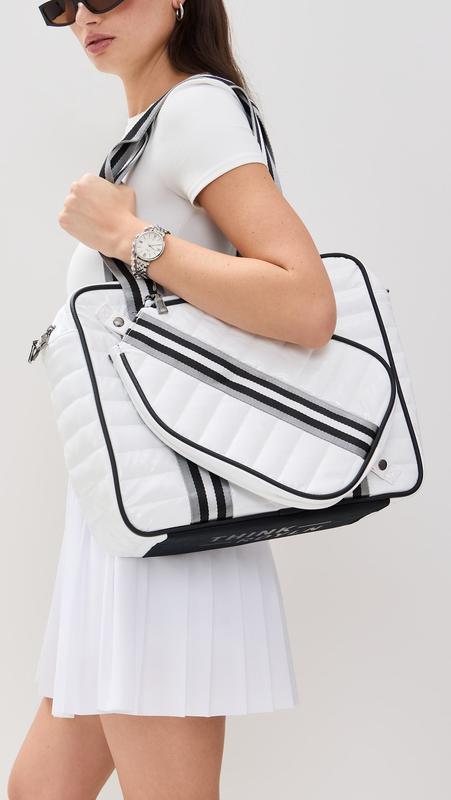 Think Royln Sporty Spice Pickleball Bag - White Patent