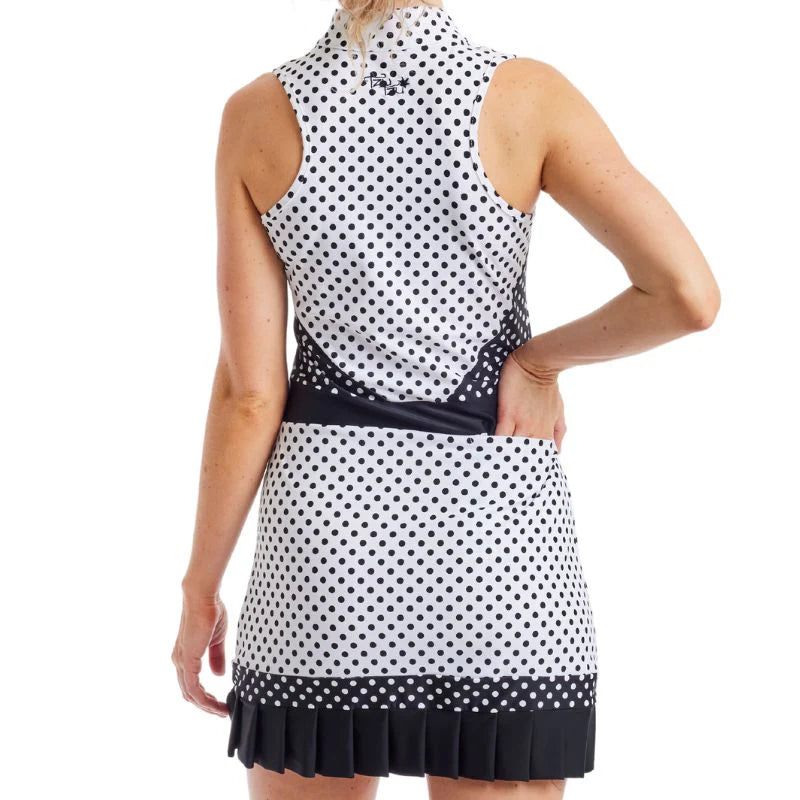 Tzu Tzu Jordan Dress - White Polka Dotty