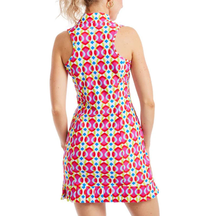 Tzu Tzu Shiloh Bazaar Dress - Pink Multi