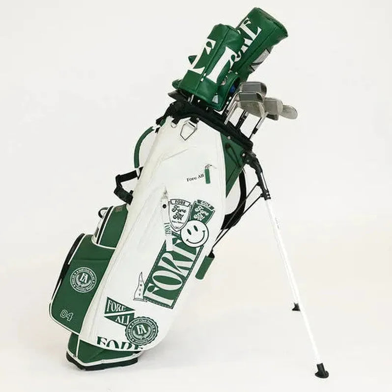 Fore All Golf Bag - Green/White Patches