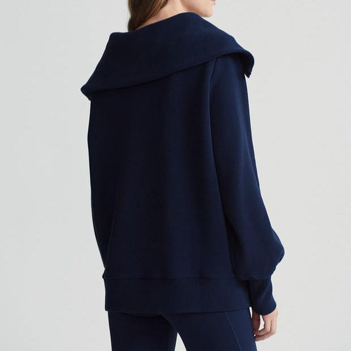 Varley Vine Zip Sweater - Sapphire