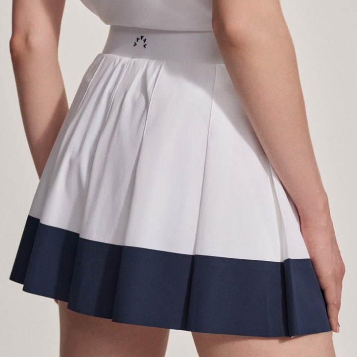 Varley Chase Skort - White/Blue Nights