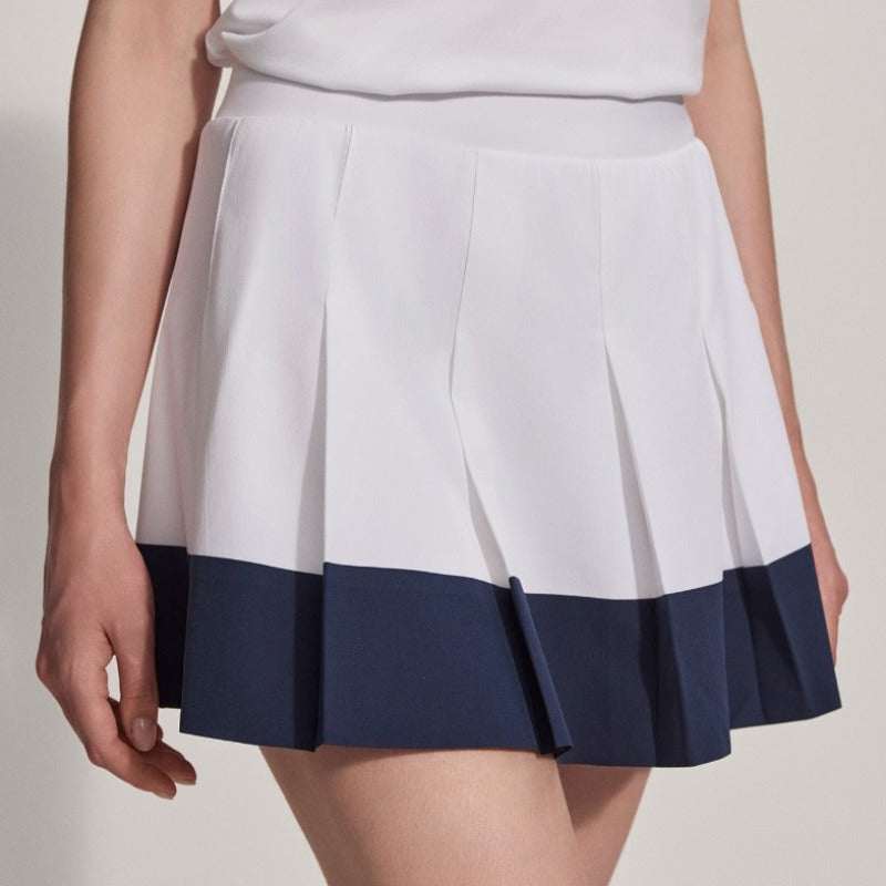 Varley Chase Skort - White/Blue Nights