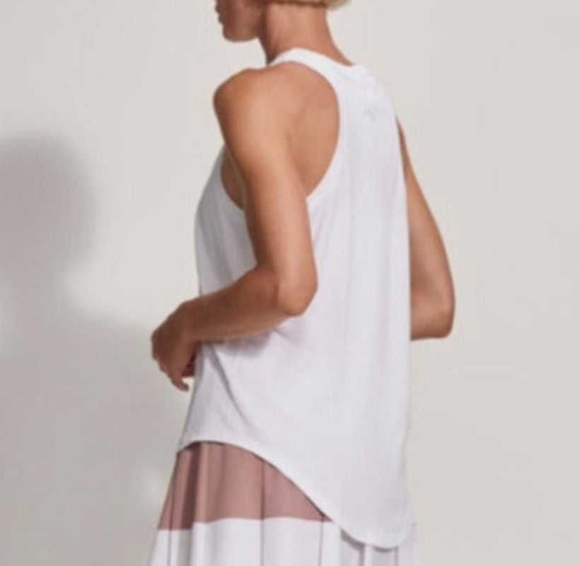 Varley Dacey Longline Tank - White