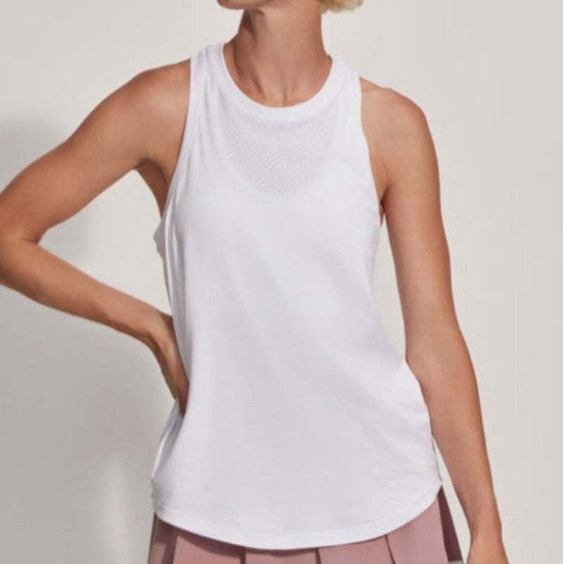 Varley Dacey Longline Tank - White