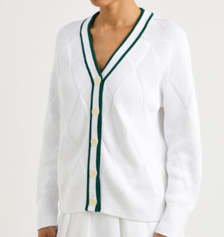 Varley Dorset Cardigan - White