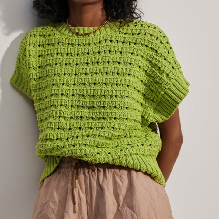 Varley Fillmore S/S Knit Top - Lime