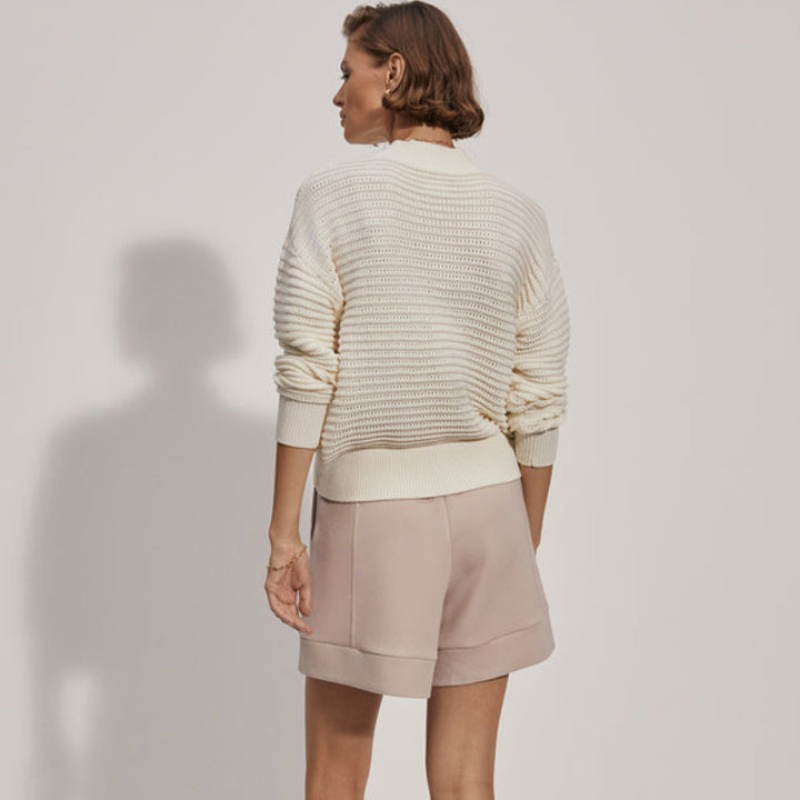 Varley Franco Crew Sweater - Egret