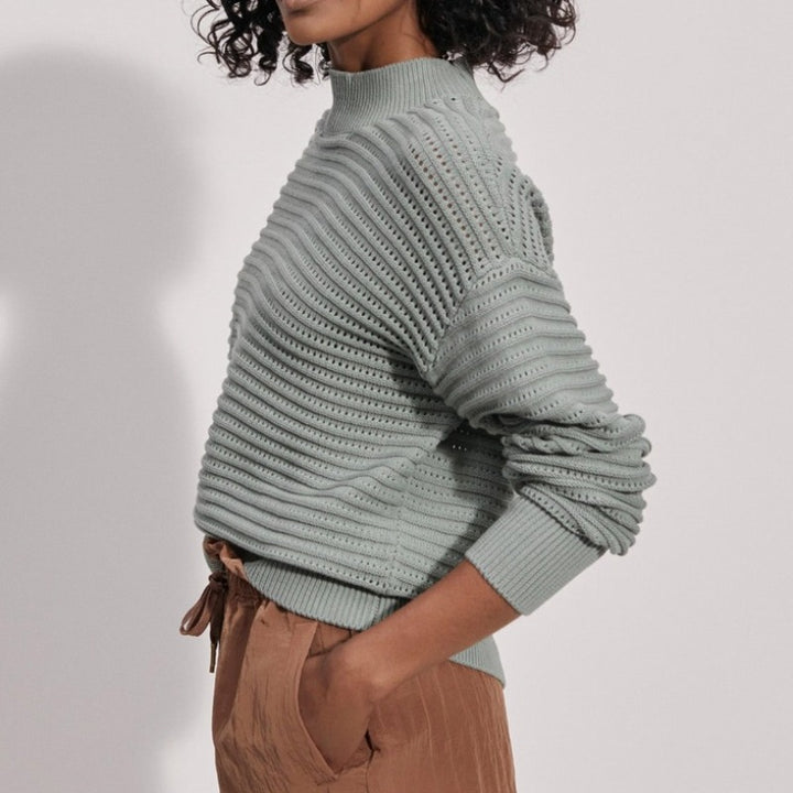 Varley Franco Crew Sweater - Green