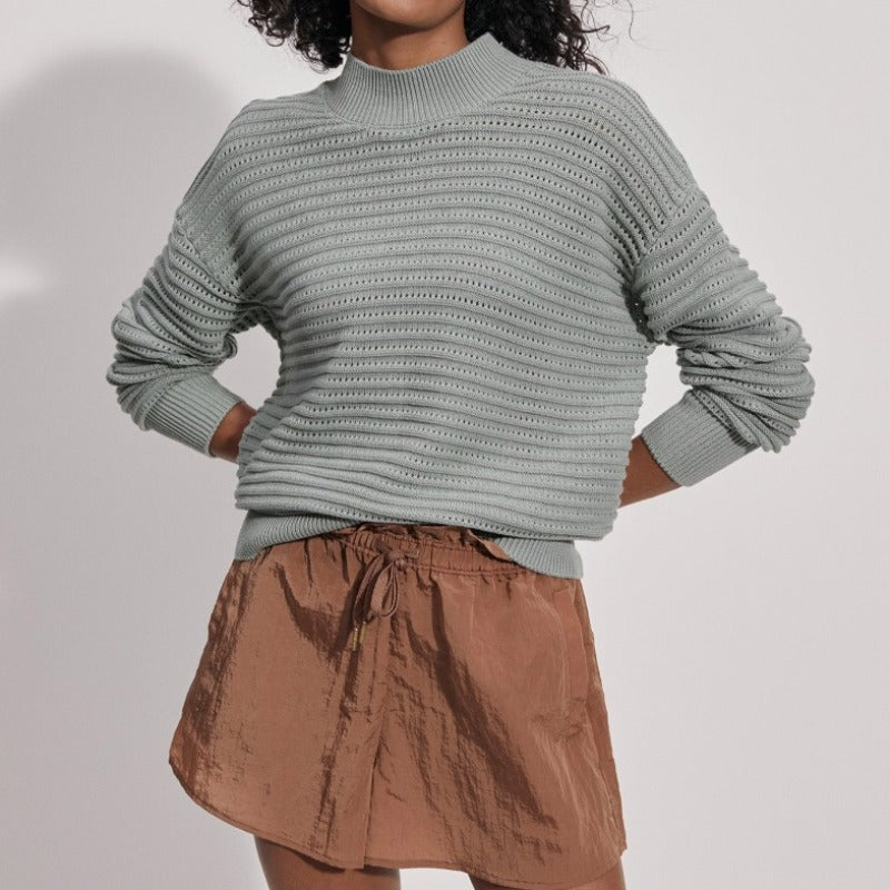 Varley Franco Crew Sweater - Green