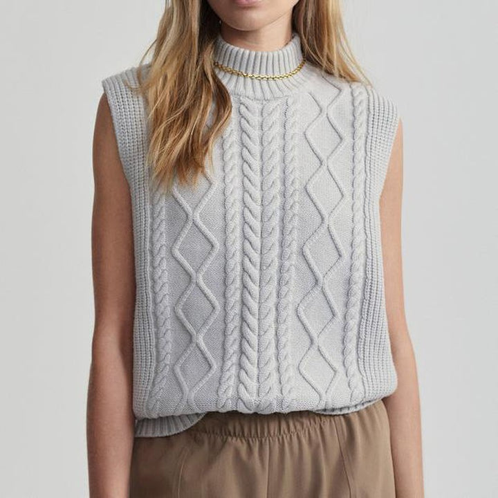 Varley Joilette Mock Neck S/L Sweater - Harbour Mist