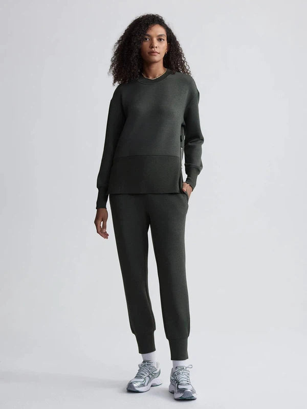 Varley Lowry Sweat - Olive Marl