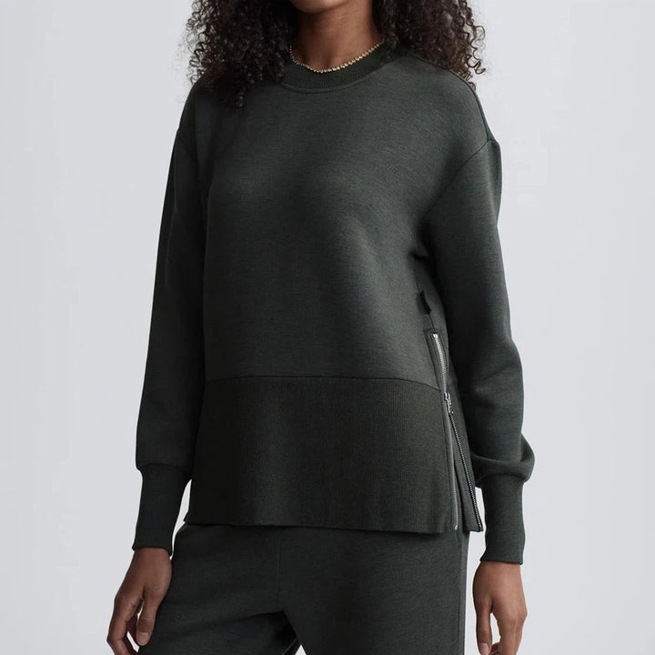 Varley Lowry Sweat - Olive Marl