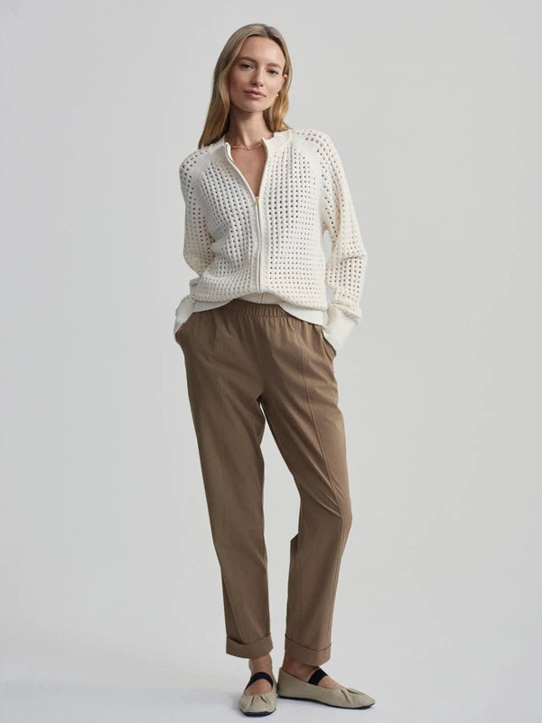 Varley Marta Boucle Knit Jacket - Coconut Milk