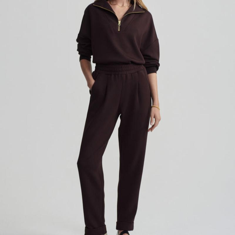 Varley Rolled Cuff Pant - Coffee bean