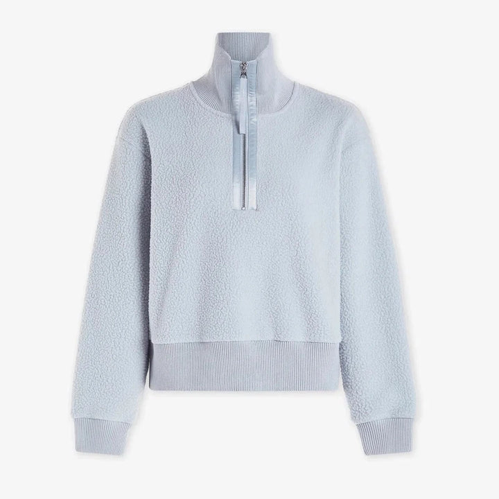 Varley Roselle Fleece Top - Pearl Blue