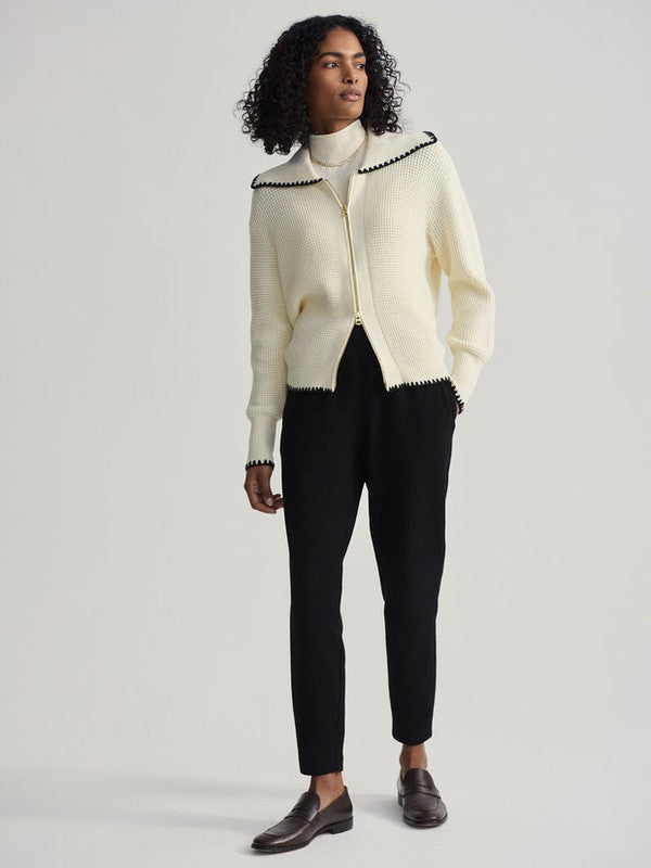 Varley Sibley Knit Jacket - Egret