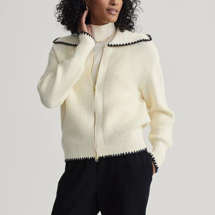 Varley Sibley Knit Jacket - Egret