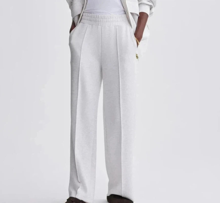 Varley Wide Leg Pant (28") - Ivory Marl