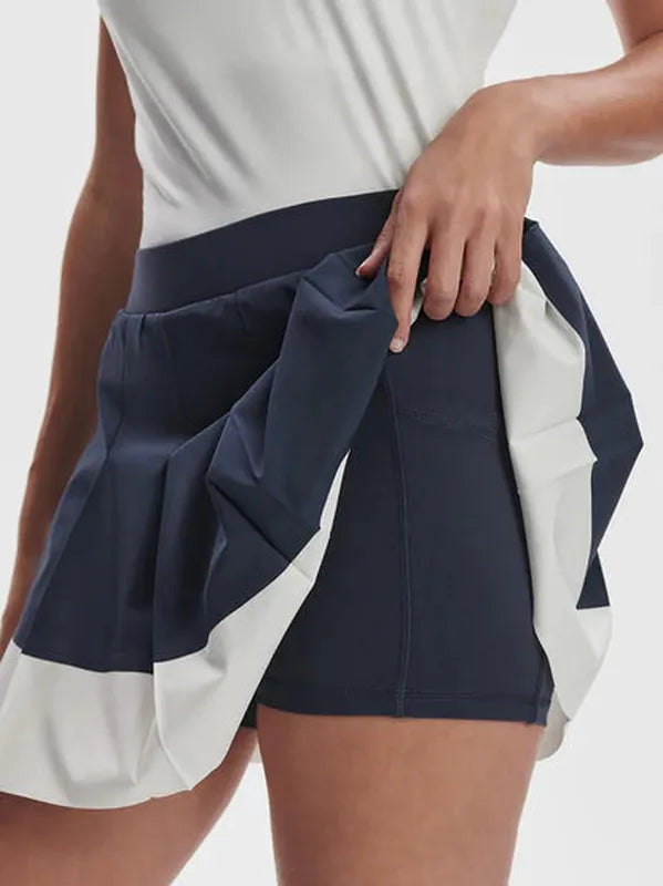 Varley Chase Skort - Blue Nights/White