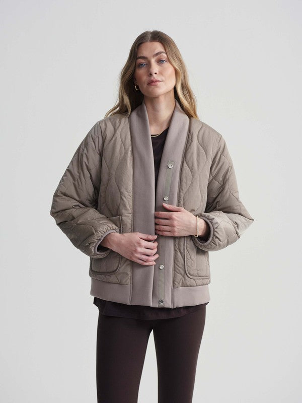 Varley Joanna Reversible Jacket - Fungi/Coffee Quartz