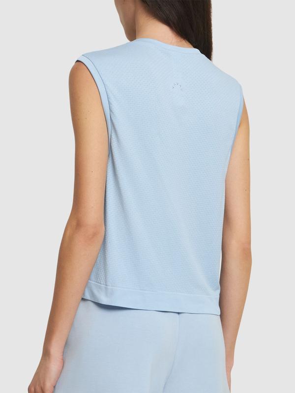 Varley Page Crop Tank - Cashmere Blue