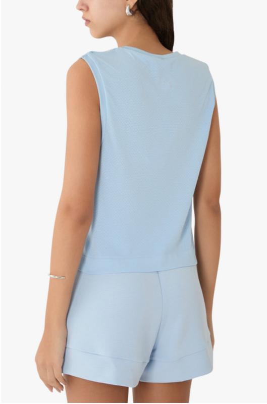 Varley Page Crop Tank - Cashmere Blue
