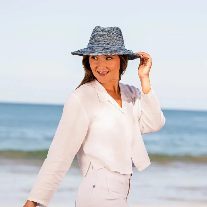 Wallaroo Victoria Fedora - Mixed Denim