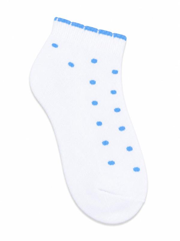 On the Tee Socks - Blue Polka Dots