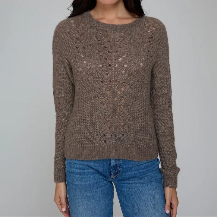 Autumn Cashmere Raglan Links Sweater - Rye