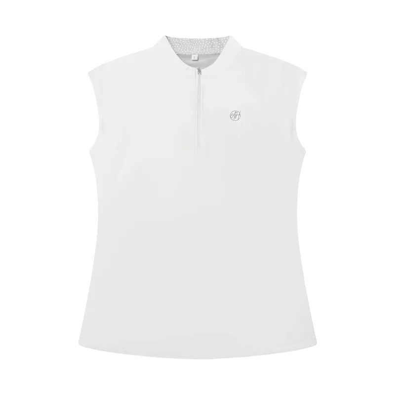 Ashley Herrera Susanna Mock Neck - White