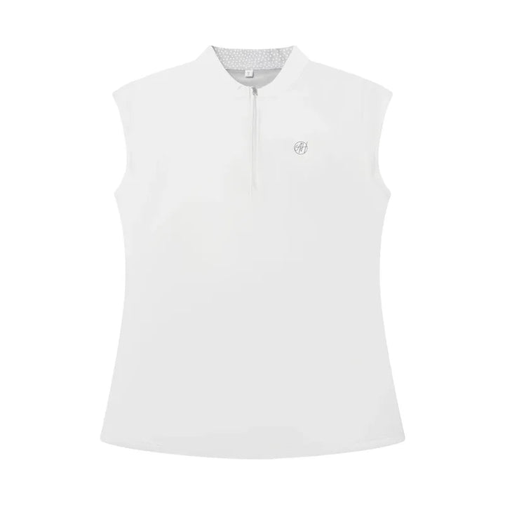 Ashley Herrera Susanna Mock Neck - White