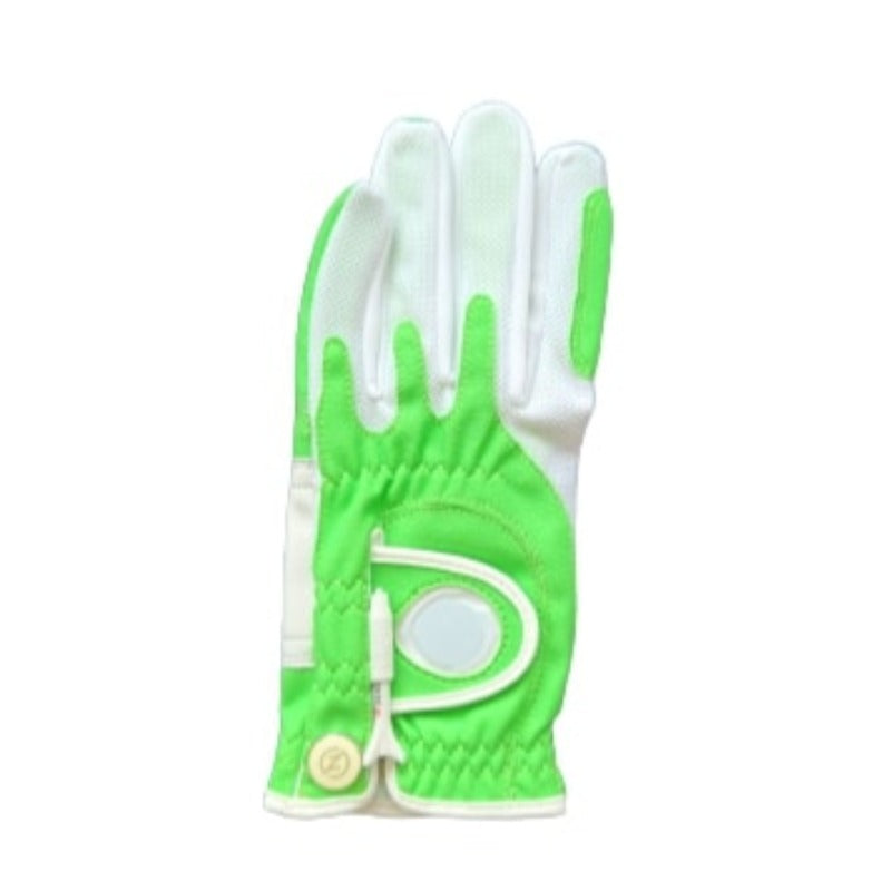 Zero Friction Golf Glove w/Magnet (Left) - Lime