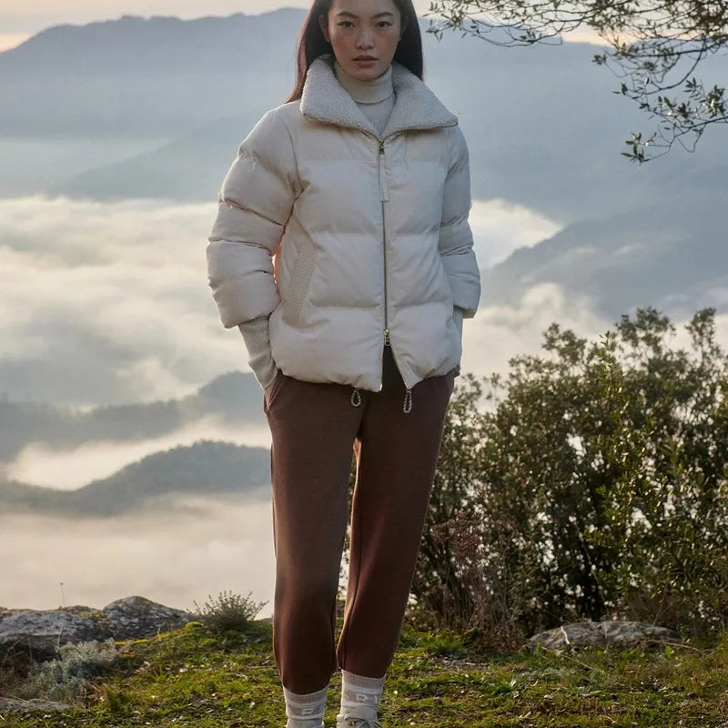 Varley Brackley Cord Puffer Jacket - Birch