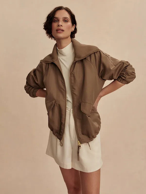 Varley Morven Blouson Jacket - Light Taupe