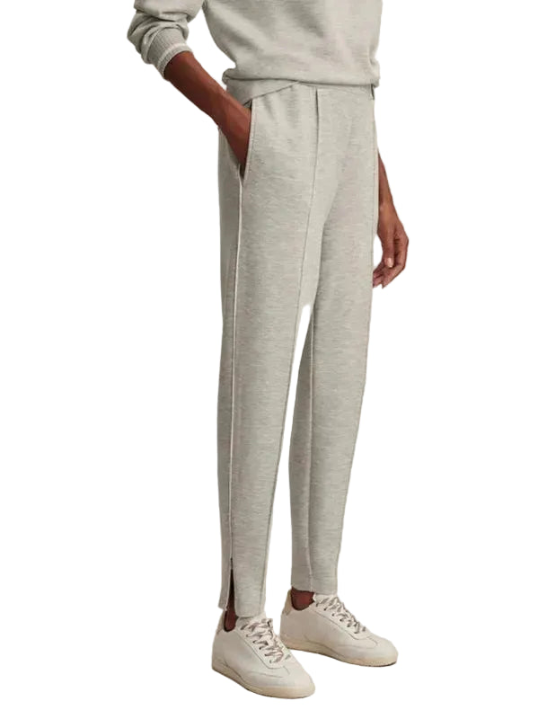 Varley Slim Pintuck Pants (27.5") - Grey Marl
