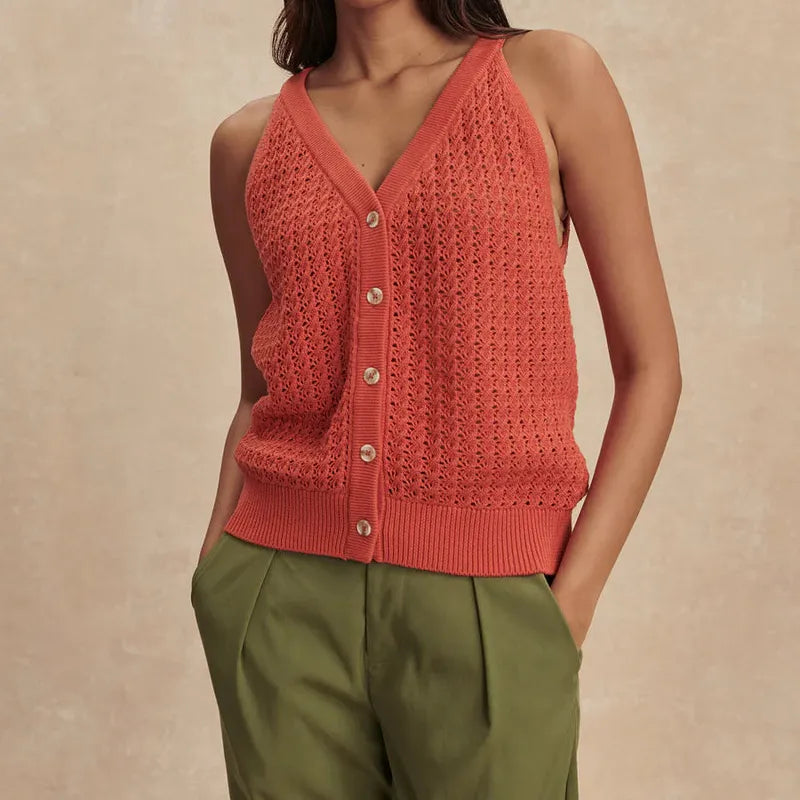 Varley Alessia Knit Tank - Summer Fig