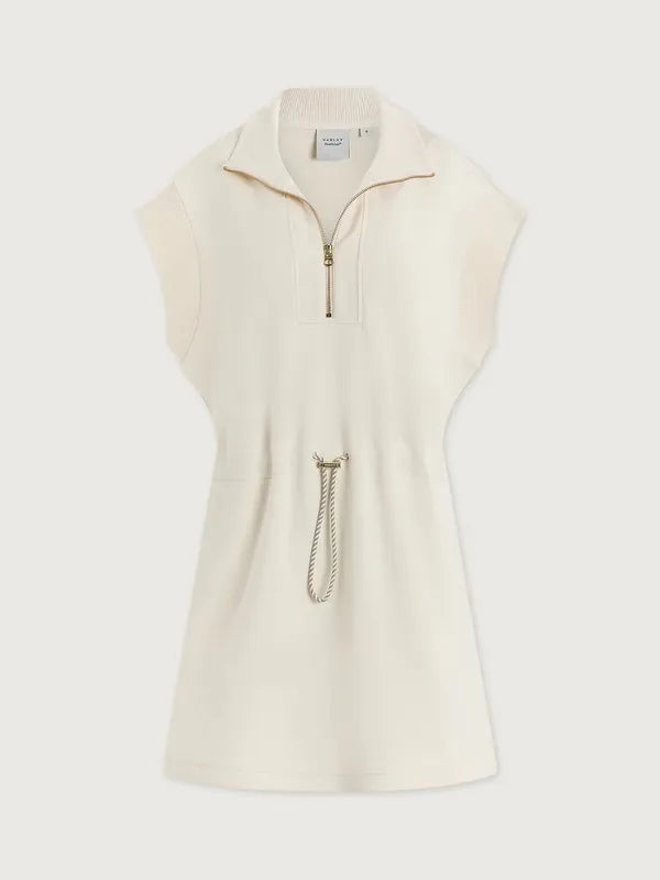 Varley Avaya Zip Dress - Pristine Ivory