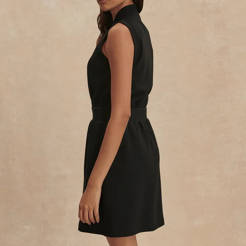 Varley Polyanna Zip Dress - Black