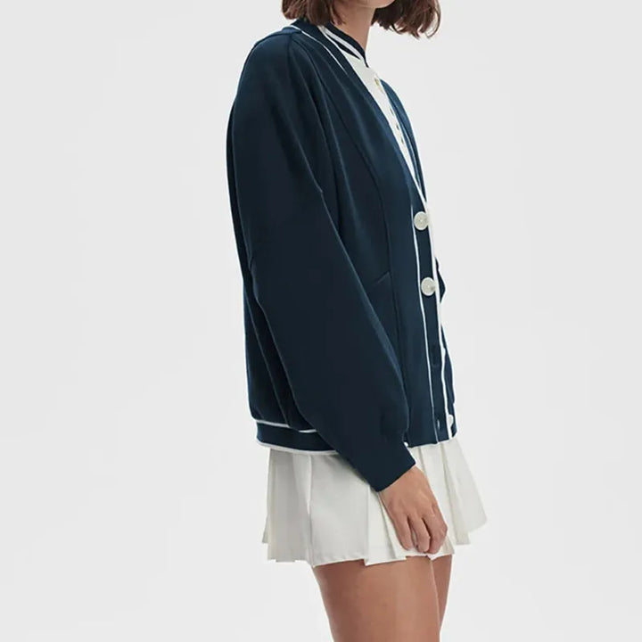 Varley Decker Off Court Cardigan - Navy