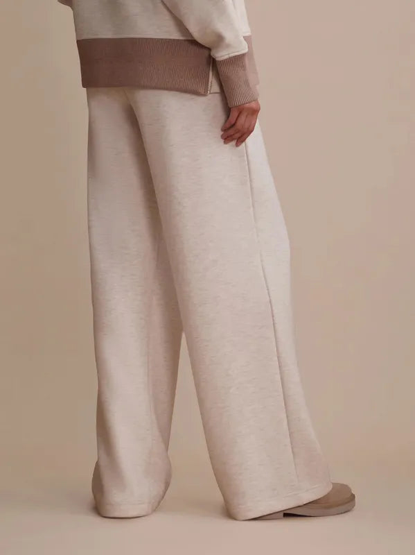 Varley Extra Wide Leg Pants (29.5") - Ivory Marl