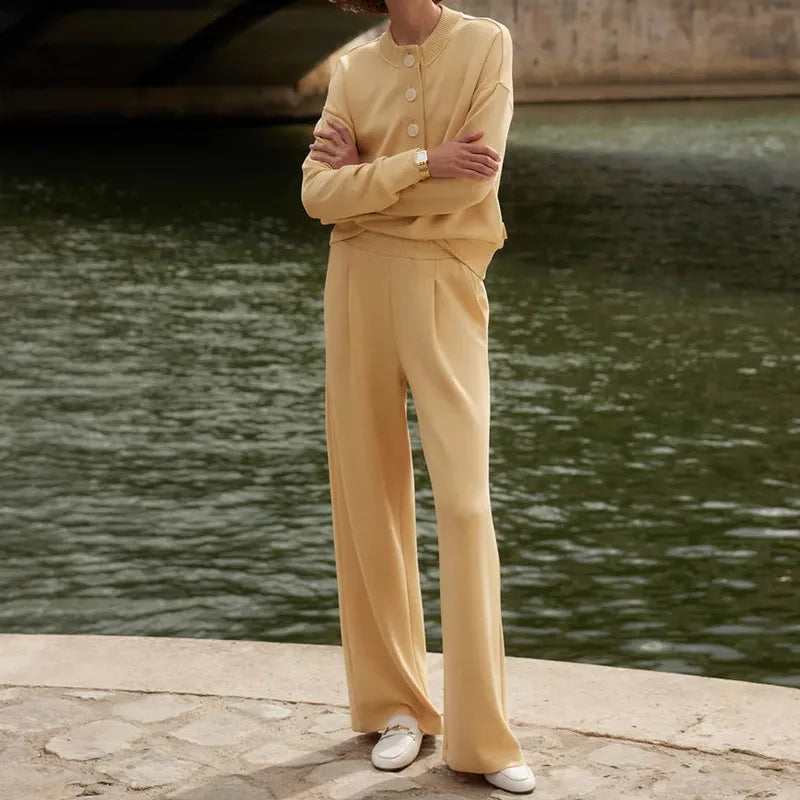 Varley Extra Wide Leg Pants (29.5") - Sahara Sun Yellow