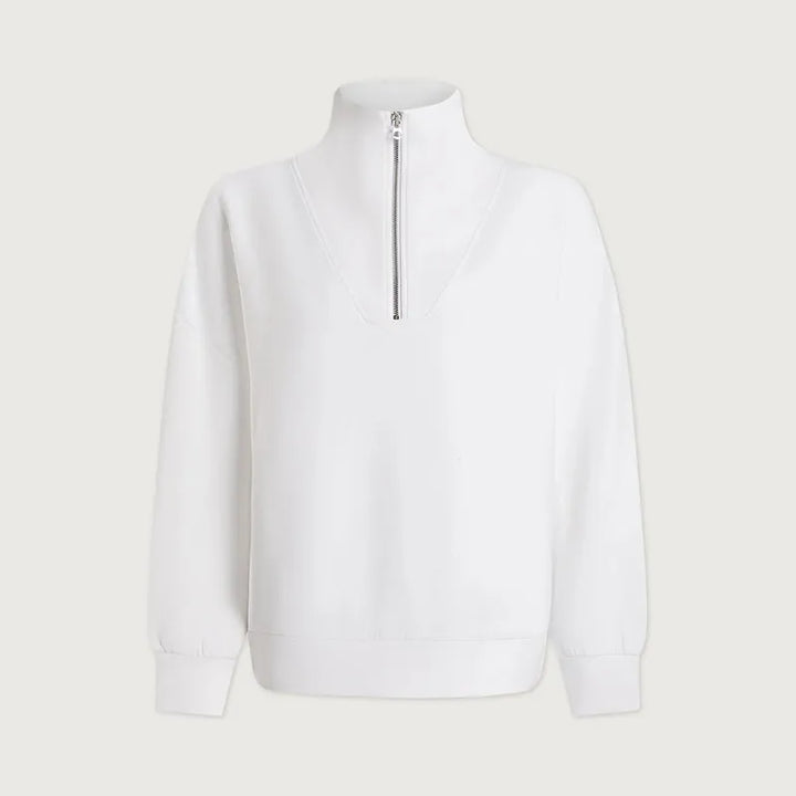 Varley Hawley Zip Sweat - White