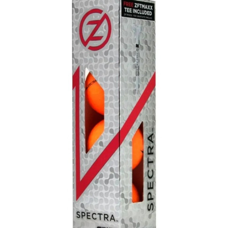 Zero Friction Spectra Golf Balls - 4 pack - Orange