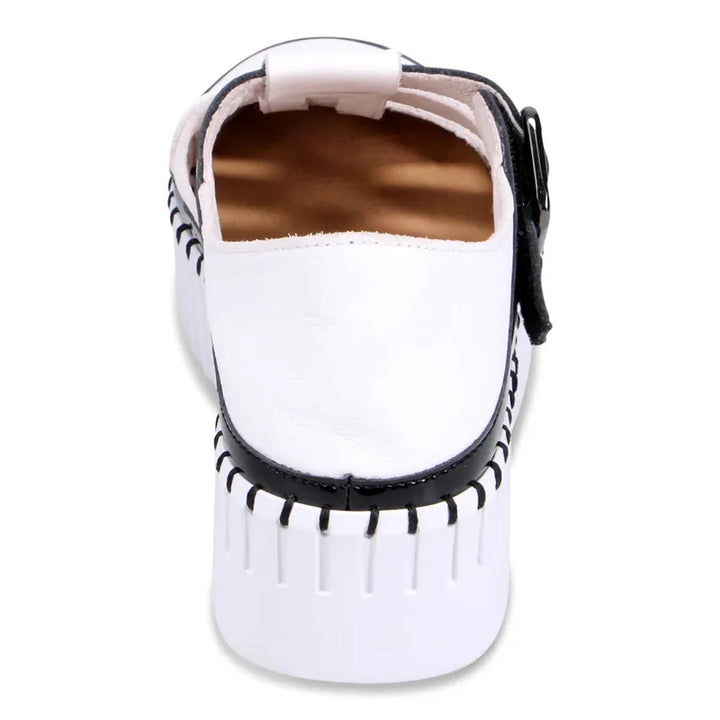 Django & Juliette Baytown Sandal - White/Black