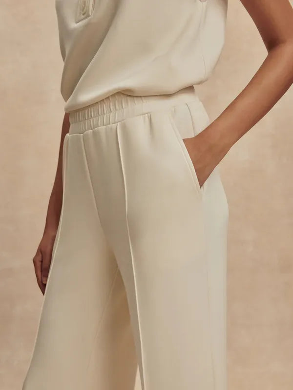 Varley Wide Leg Pants (30") - Pristine Ivory