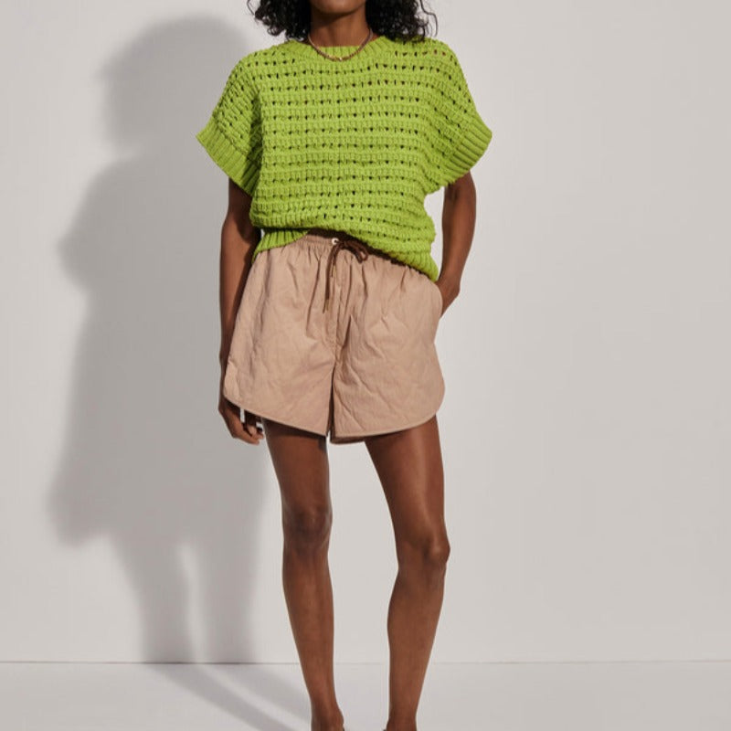 Varley Fillmore S/S Knit Top - Lime
