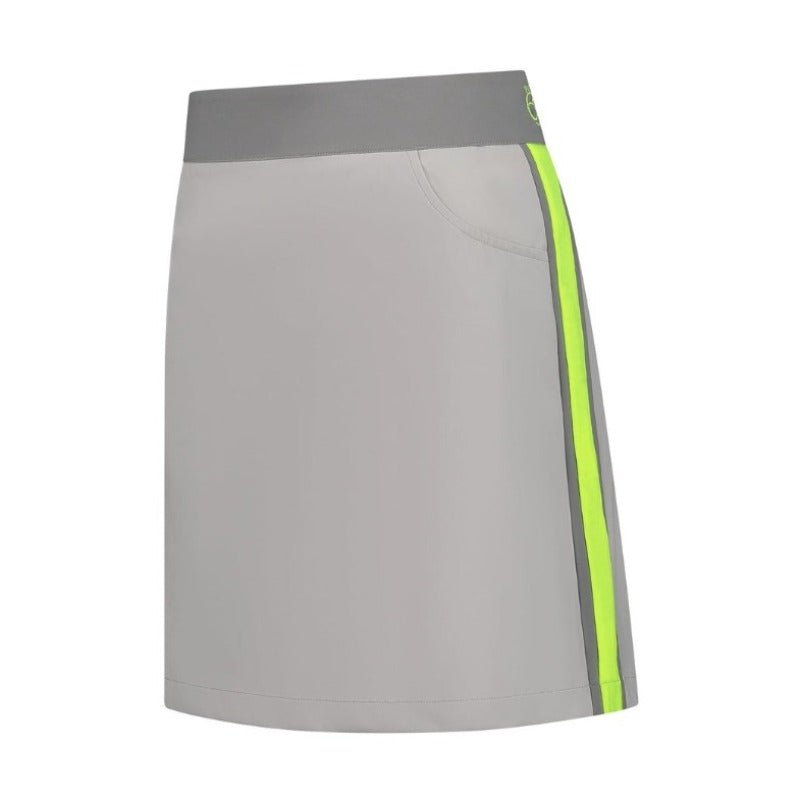 Par69 Bellugia Skirt - Light Grey/Neon