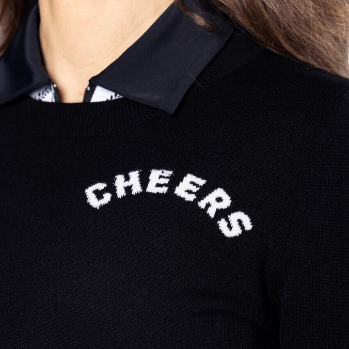 Golftini Cheers Sweater - Black/White